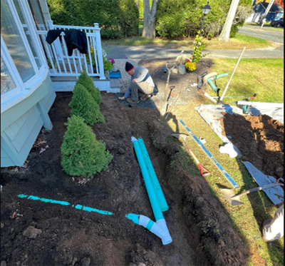 Residential drainage design & installation, MA, CT